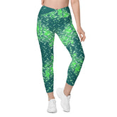 Plush Pace Texture Crossover Leggings with Pockets